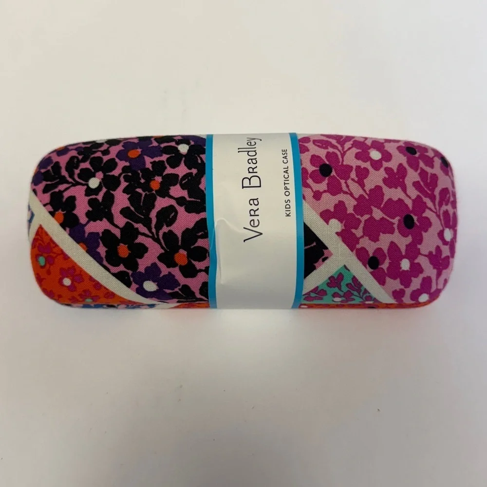 NWT Vera Bradley Modern Medley Kids Optical Case - Pink and Purple Floral